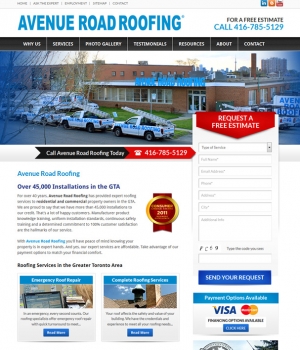 Avenueroadroofing local SEO Toronto