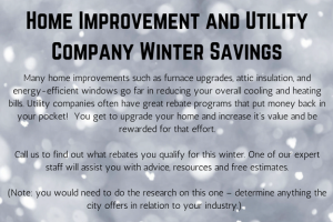 winter savings sample seasonal promotion advertisement