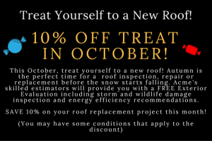 October discount - example seasonal promotion coupon